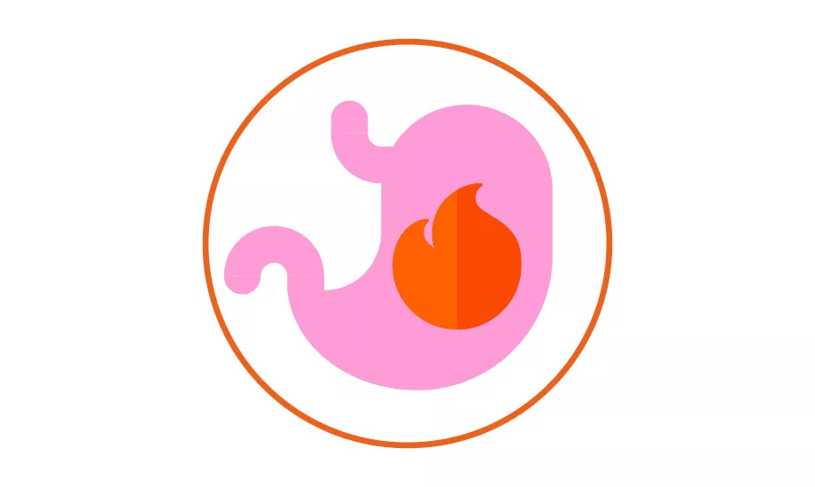 L'un des symptômes de la dyspepsie est la brûlure épigastrique « Mon estomac me brûle comme s’il était en feu ».