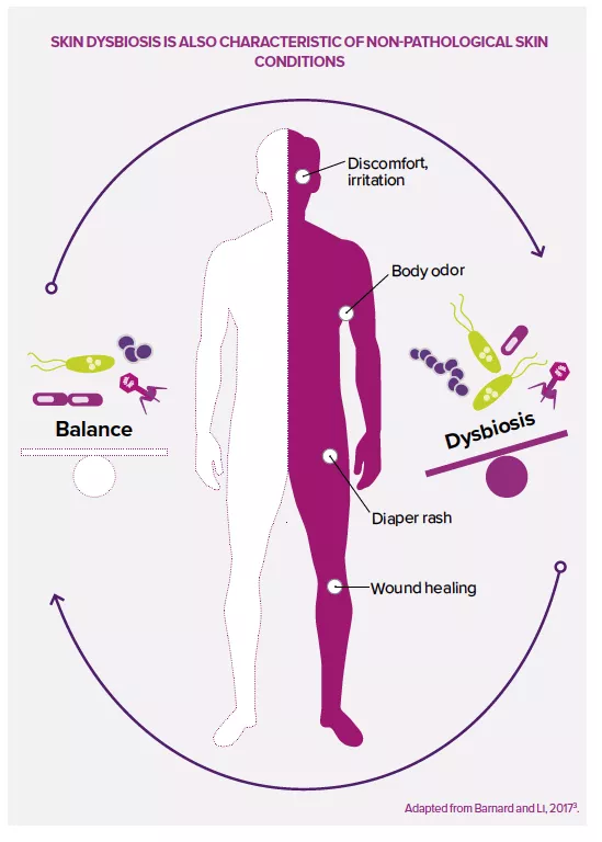 Cutaneous dysbiosis